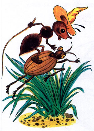 Читать сказку: Виталий Бианки / Как муравьишка домой спешил (читать)