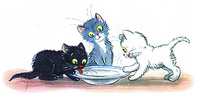 Читать сказку: Владимир Сутеев / Три котёнка (читать)