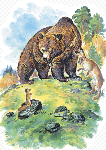 Слушать сказку: Барсук и медведь (слушать)