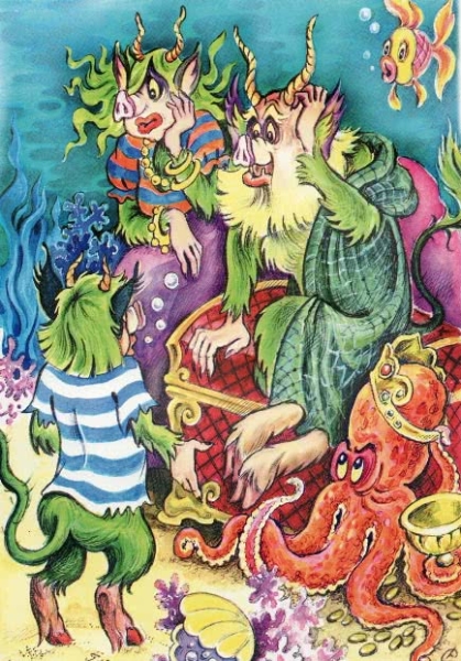 Читать сказку: Александр Пушкин / Сказка о попе и работнике его Балде (читать)