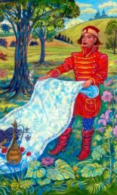 Читать сказку: Конь, скатерть и рожок (читать)