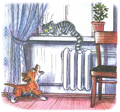 Читать сказку: Кто сказал мяу / Владимир Сутеев (читать)