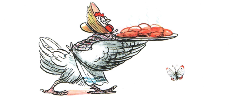 Читать сказку: Курица / Корней Чуковский (читать)