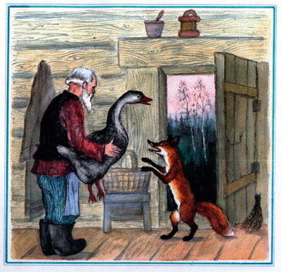 Читать сказку: Лисичка со скалочкой (читать)