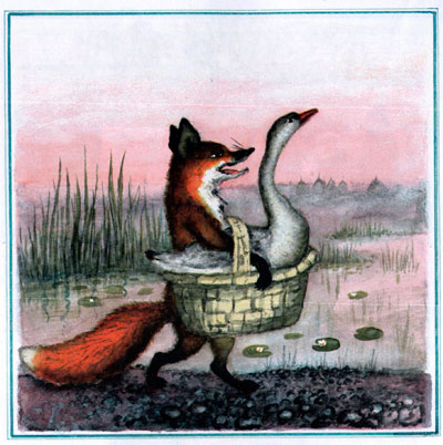 Читать сказку: Лисичка со скалочкой (читать)