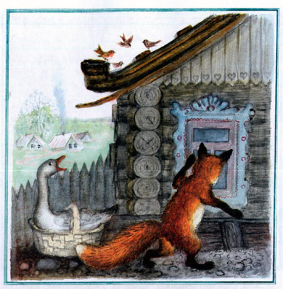 Читать сказку: Лисичка со скалочкой (читать)