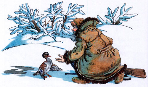 Читать сказку: Серая шейка / Мамин-Сибиряк (читать)