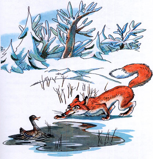 Читать сказку: Серая шейка / Мамин-Сибиряк (читать)