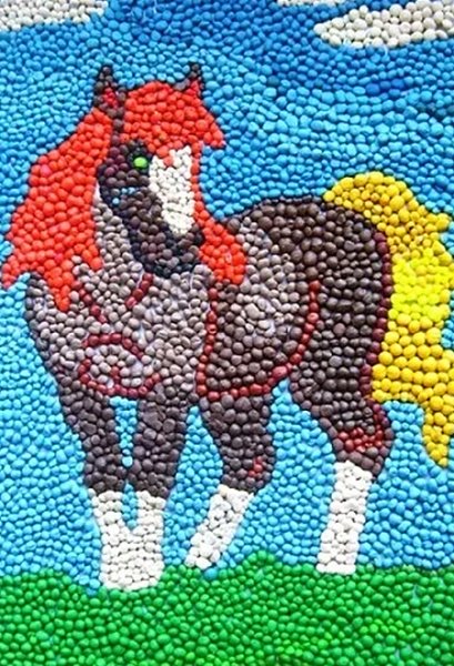 Мозаика из пластилина - хобби, которое никогда не надоест