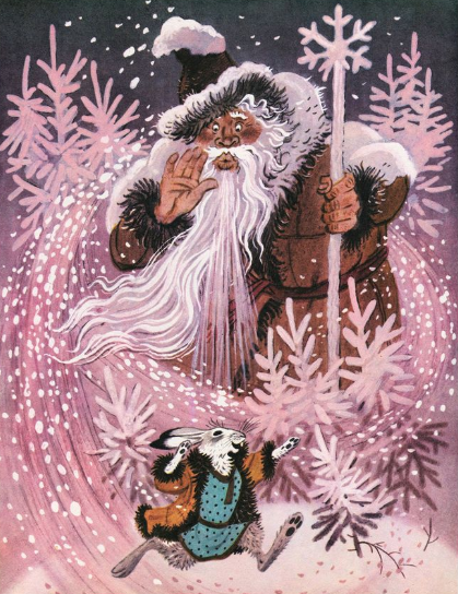 Слушать сказку: Мороз и заяц (слушать)